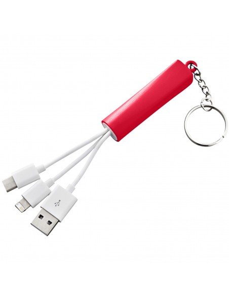 Route 3-in-1 light-up charging cable with keychain