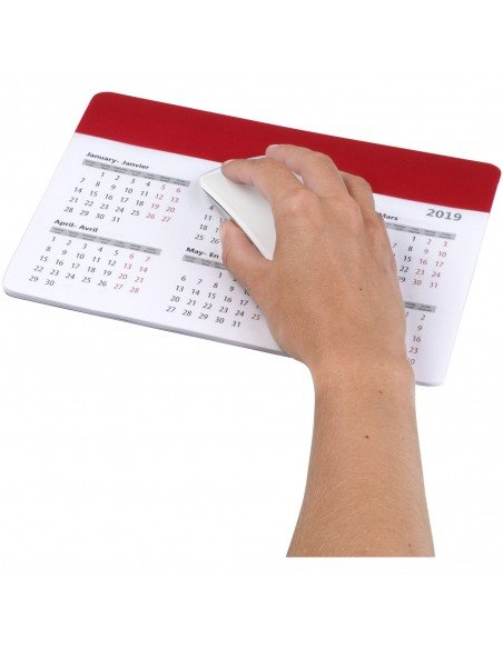 Chart mouse pad with calendar