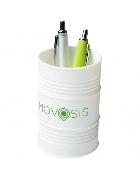 Bardo oil drum style plastic pen pot