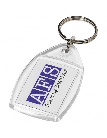 Rhombus P4 keychain with plastic clip