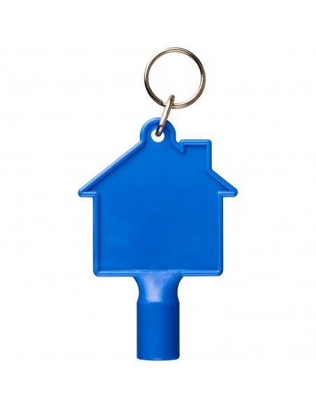 Maximilian house-shaped meterbox key with keychain