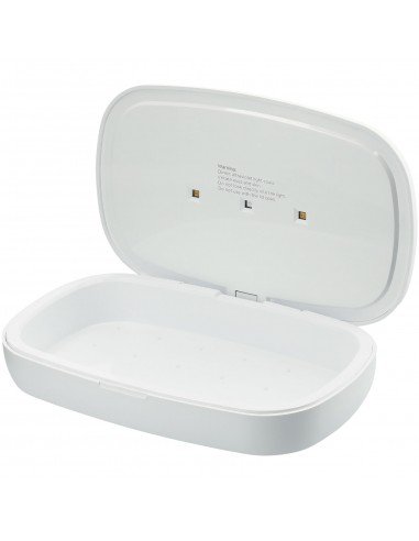 Capsule UV smartphone sanitizer with 5W wireless charging pad