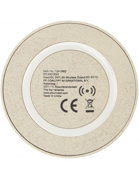 Naka 5W wheat straw wireless charging pad