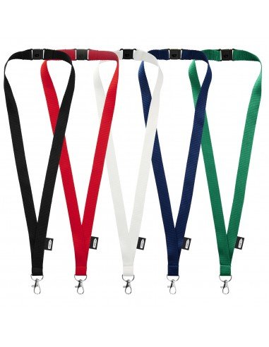 Tom recycled PET lanyard with breakaway closure Tom recycled PET lanyard with breakaway closure