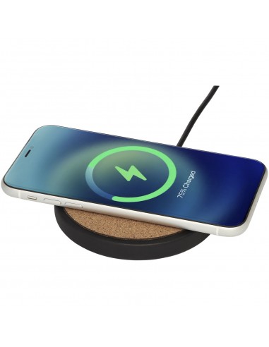 Kivi 10W limestone/cork wireless charging pad