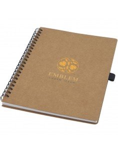 Cobble A5 wire-o recycled cardboard notebook with stone paper 2