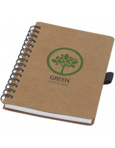 Cobble A6 wire-o recycled cardboard notebook with stone paper 2