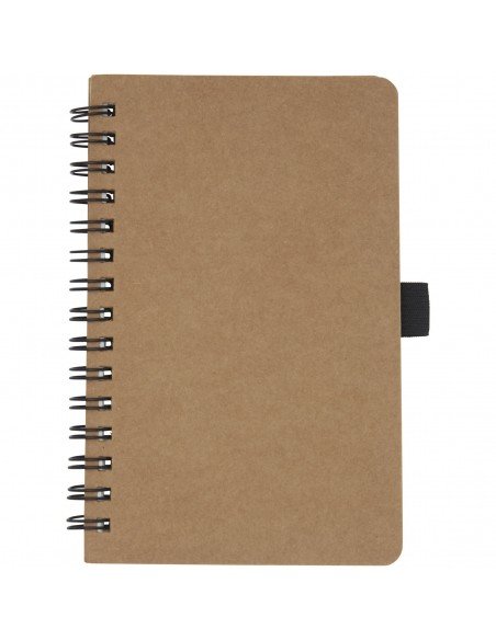 Cobble A6 wire-o recycled cardboard notebook with stone paper