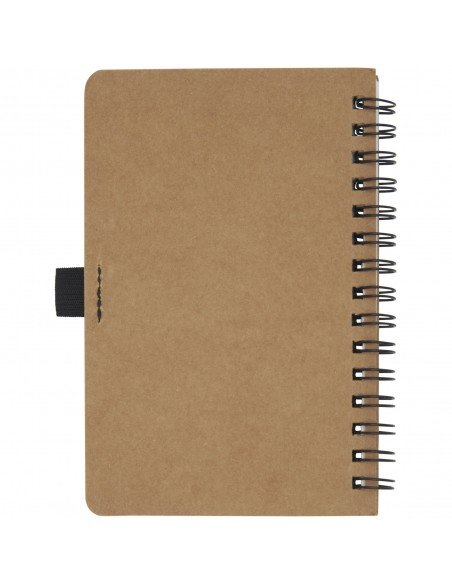 Cobble A6 wire-o recycled cardboard notebook with stone paper