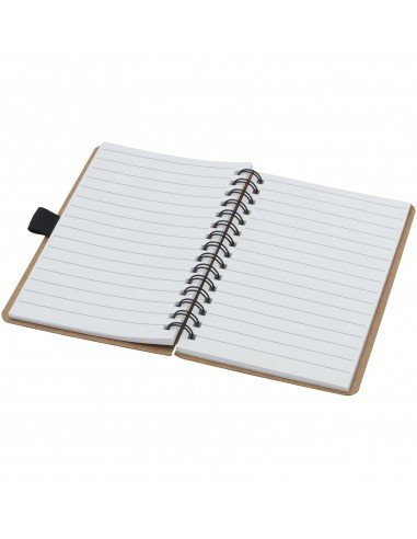 Cobble A6 wire-o recycled cardboard notebook with stone paper