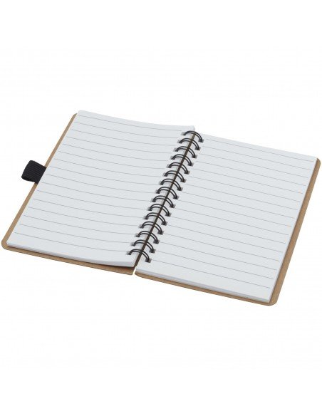 Cobble A6 wire-o recycled cardboard notebook with stone paper