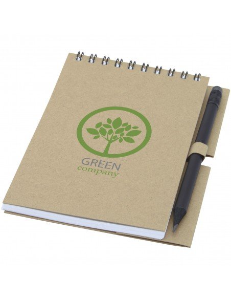 Luciano Eco wire notebook with pencil - small