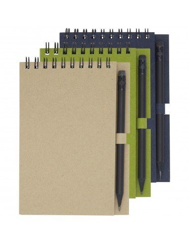 Luciano Eco wire notebook with pencil - small