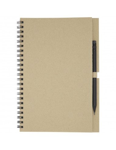 Luciano Eco wire notebook with pencil - medium