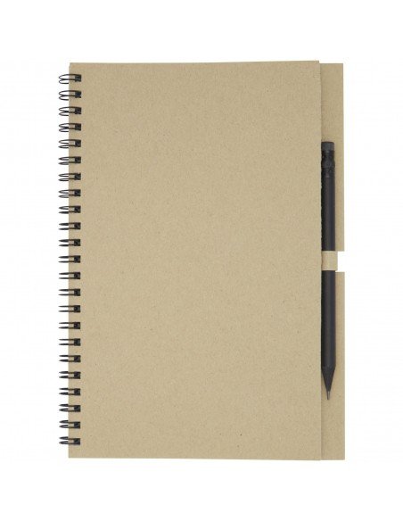 Luciano Eco wire notebook with pencil - medium