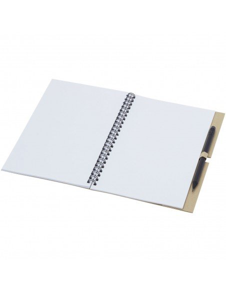 Luciano Eco wire notebook with pencil - medium