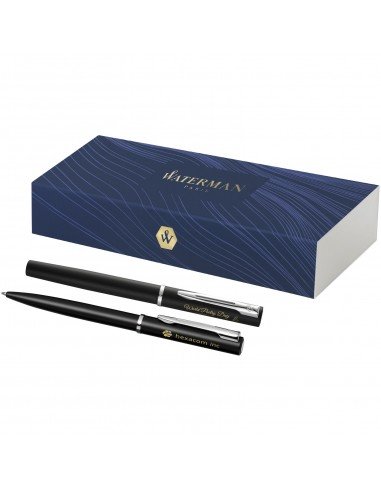 Allure ballpoint and rollerball pen set