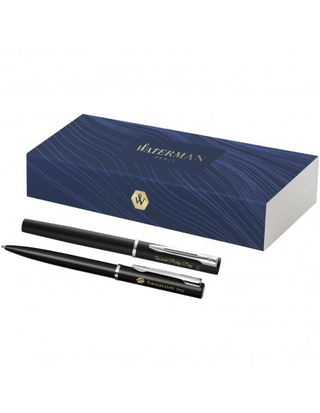 Allure ballpoint and rollerball pen set
