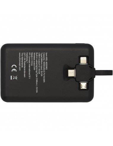 Kano 5000 mAh wireless power bank with 3-in-1 cable