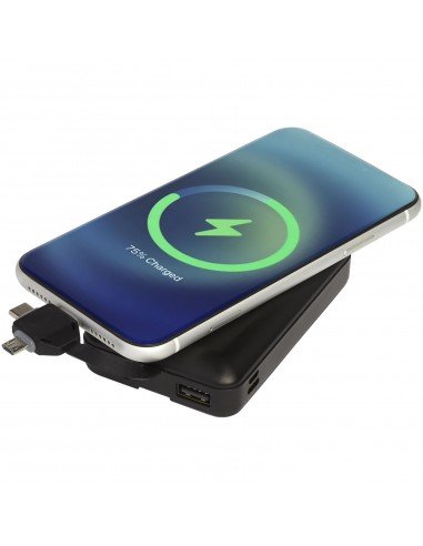 Kano 10.000 mAh wireless power bank with 3-in-1 cable Kano 10.000 mAh wireless power bank with 3-in-1 cable