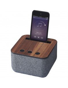Shae fabric and wood Bluetooth speaker