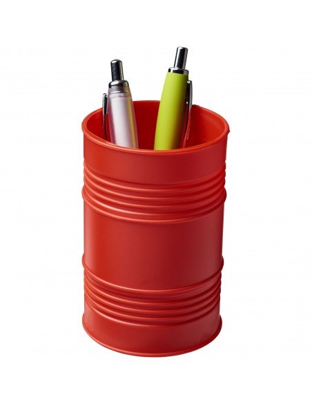 Bardo oil drum style plastic pen pot