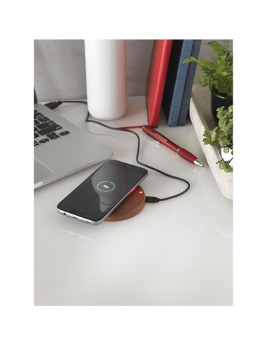 Bora wooden wireless charging pad