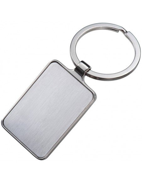 Stačiakampis metalinis raktų pakabukas