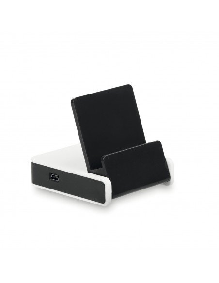 USB šakotuvas su stovu mobiliajam telefonui