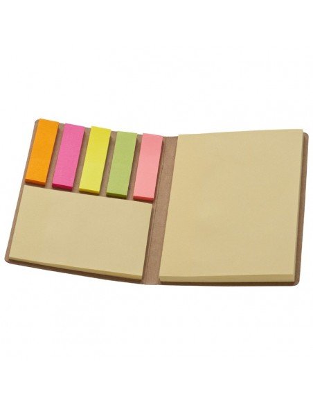 Bloknotas su įvairių dydžių lipniais lapeliais Bloknotas su įvairių dydžių lipniais lapeliais