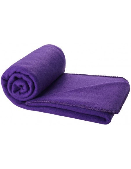 Skirtingų spalvų minkšti pledai su Jūsų logotipu