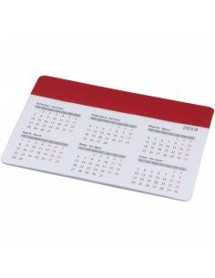 Chart mouse pad with calendar