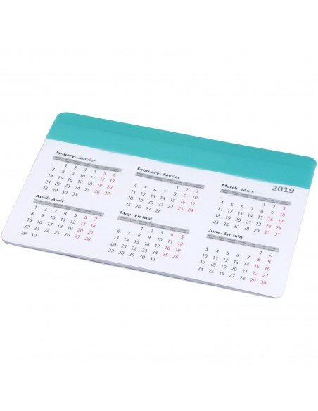 Chart mouse pad with calendar