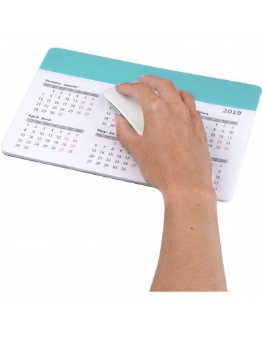 Chart mouse pad with calendar