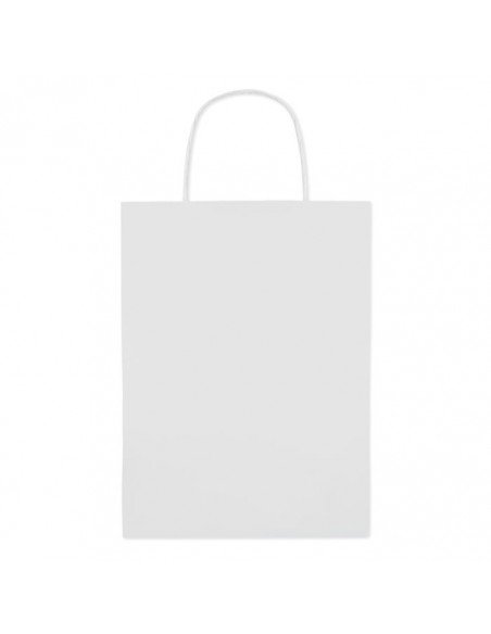 Balti ir naturalios spalvos popieriniai maišeliai iš Kraft popieriaus 22x11x30cm