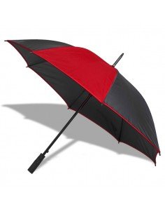 Davos auto open umbrella, red/black