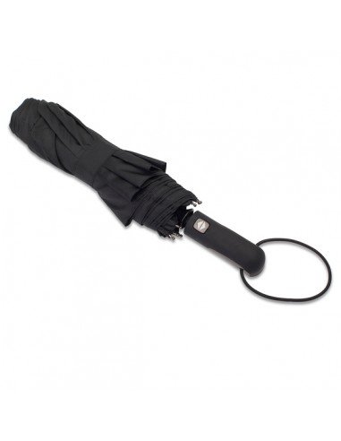 Vernier foldable stormproof umbrella, black