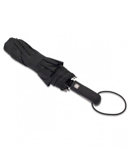 Vernier foldable stormproof umbrella, black