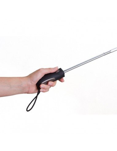 Vernier foldable stormproof umbrella, black