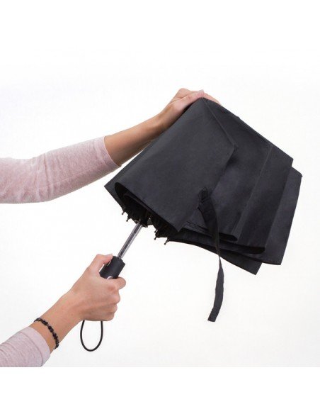 Vernier foldable stormproof umbrella, black