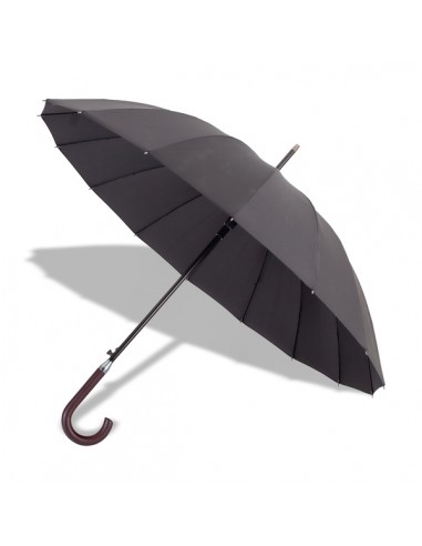 Thun 16 panel auto umbrella, black