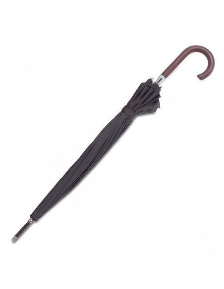 Thun 16 panel auto umbrella, black