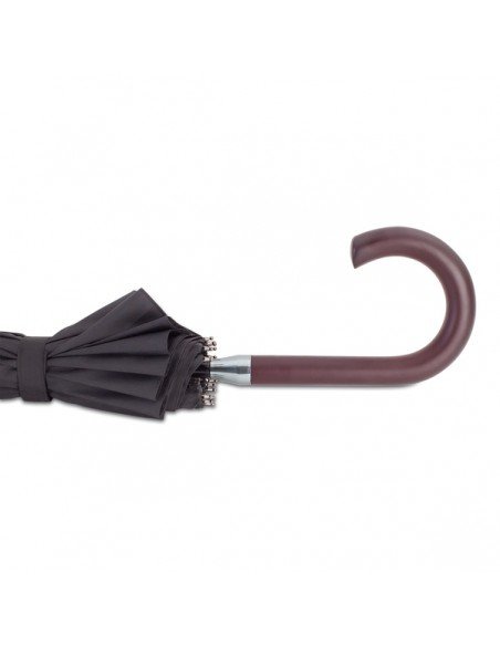 Thun 16 panel auto umbrella, black