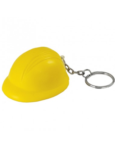 Helmet antistress keyring, yellow