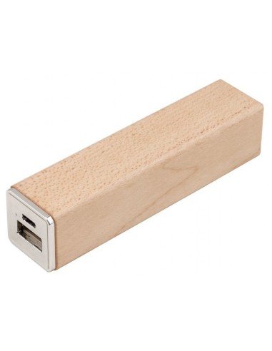 Medinis nešiojamas įkroviklis Wood Tube