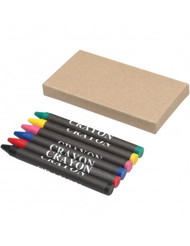 Ayo 6-piece coloured crayon set