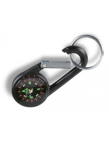 Raktų pakabukas su kompasu ir karabinu