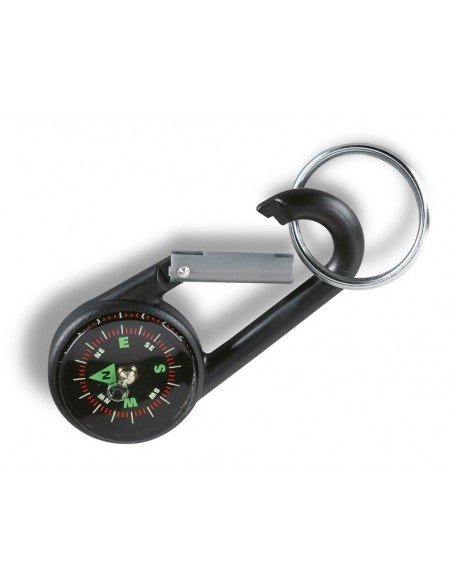 Raktų pakabukas su kompasu ir karabinu