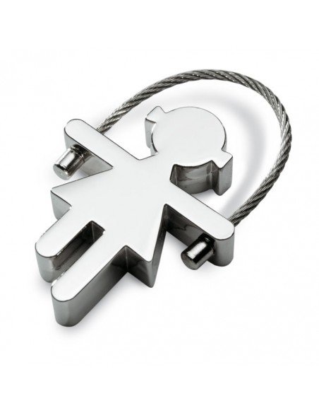 Berniuko ar mergaitės formos raktų pakabukai