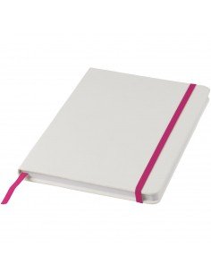 Spectrum A5 white notebook with coloured strap 2